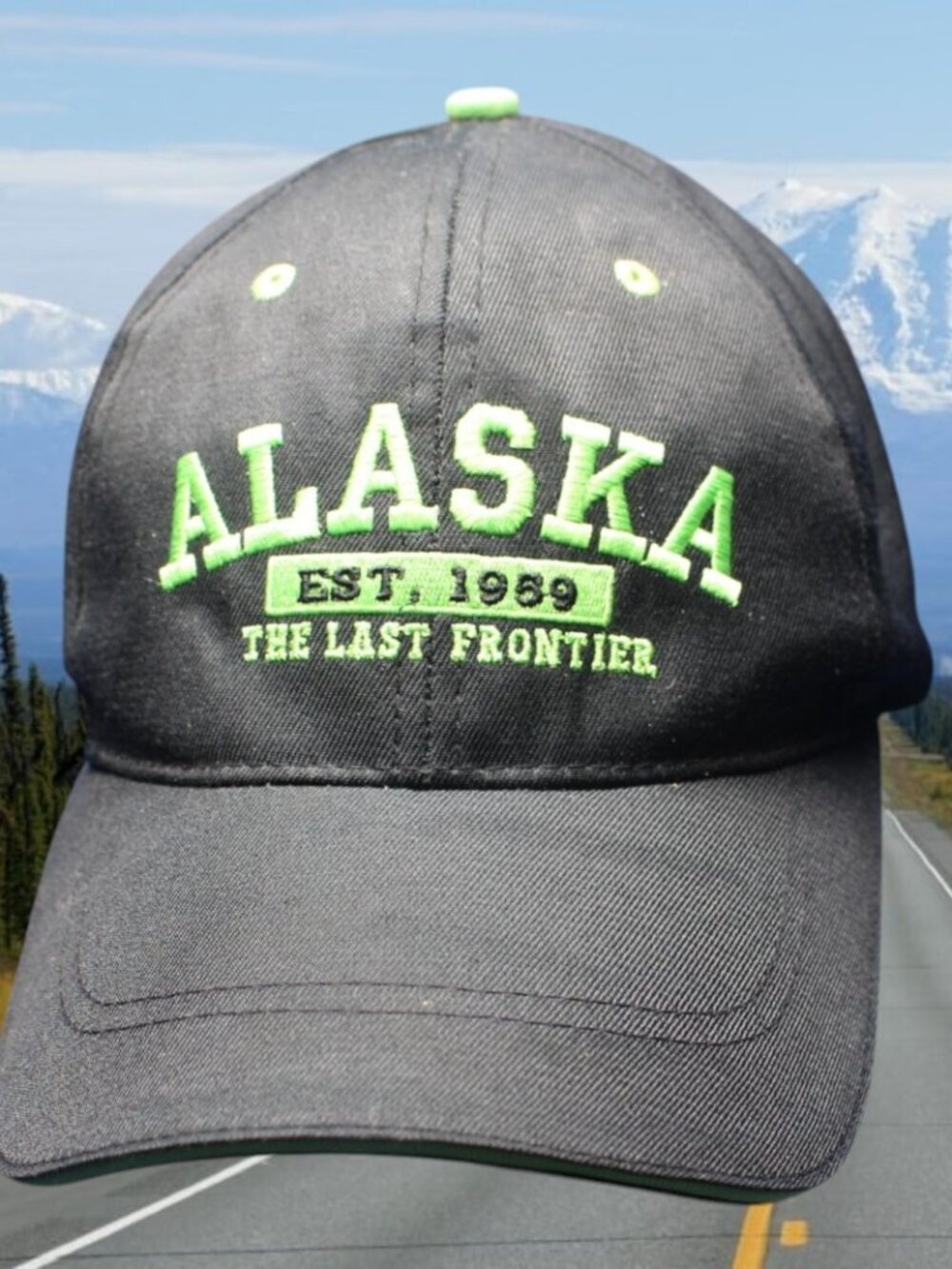 Alaska The Last Frontier  1959 Cap Hat Hike Fish Hunt Camp